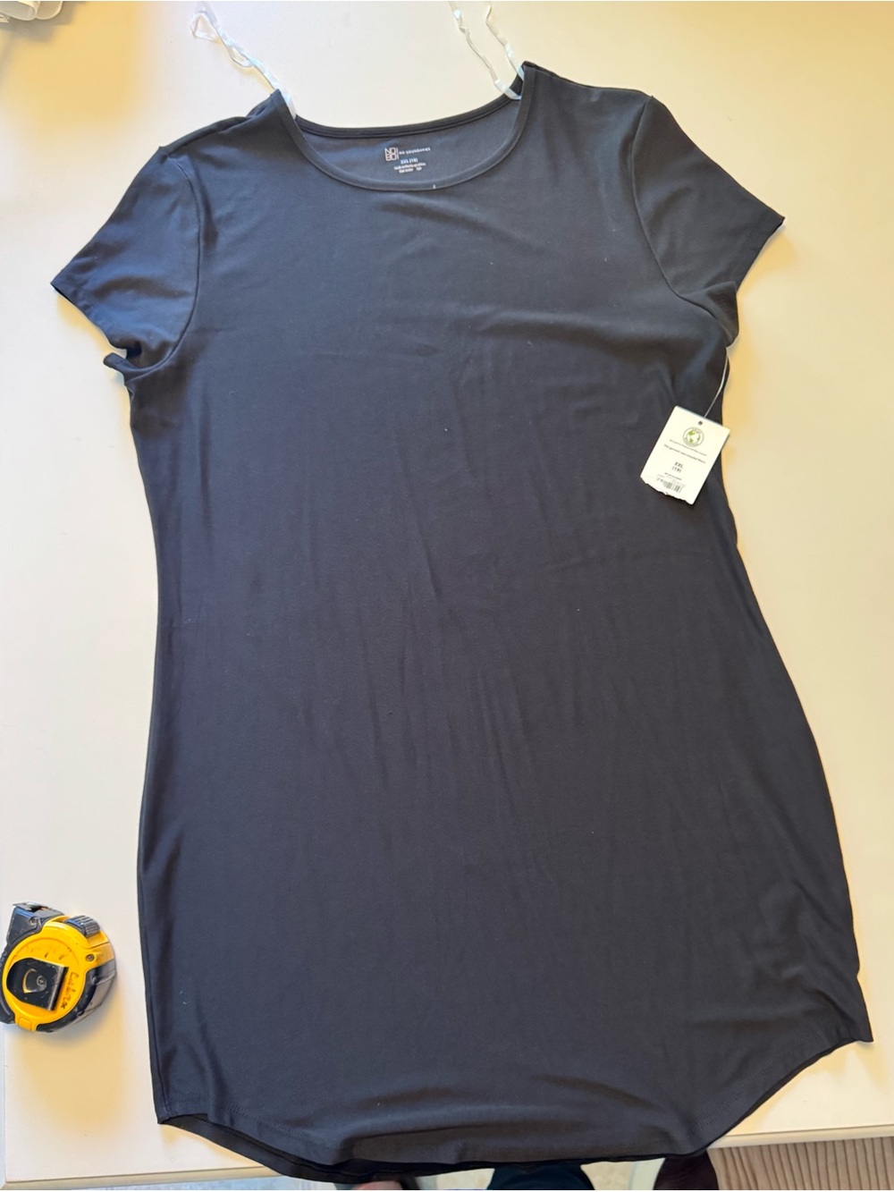 No Boundaries Black Short-Sleeve Crewneck Tee Dress